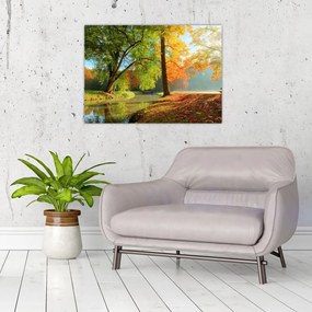 Obraz - Spokojny jesienny krajobraz (70x50 cm)