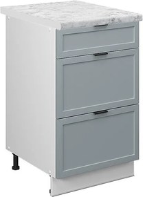 Szafka dolna do kuchni jasnoniebiesko-szary 50x60x82 fame-line