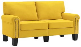 2-osobowa żółta sofa - Alaia 2X