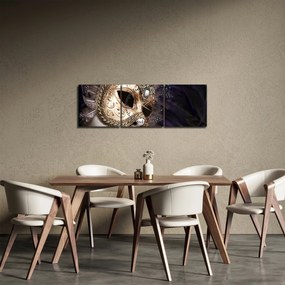 Obraz rzeźby z drapakiem (z zegarem) (90x30 cm)