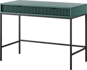 Toaletka: 2 szuflady, Labrador, stelaż czarny, 104 x 78 x 50 cm, uchwyty czarne