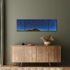 Obraz obracających się gwiazd (170x50 cm)