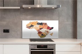 Szklany Panel Mapa Świata z Przyprawami