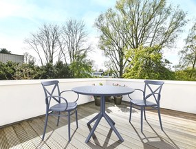 Okrągły stół do kawiarni z tworzywa Sky Table fi 105