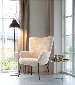 Kremowy fotel z imitacji futra Glasgow – Bonami Essentials