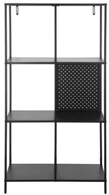 Czarny metalowy regał 75x144 cm Charleston – Støraa