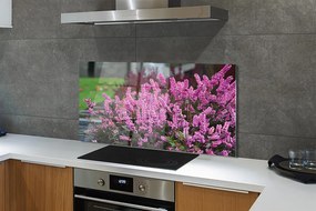 Panel Kuchenny Szklany Gałązki Fioletowych Wrzosów