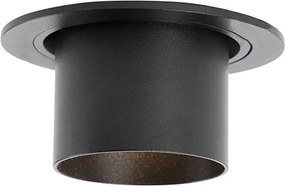 Nowoczesny reflektor wpuszczany czarny okrągły regulowany - Installa