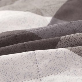 Letnia kołdra CUBE 140x200 cm, szaro-biała