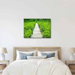 Obraz - drewniany chodnik (70x50 cm)