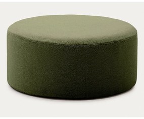 Zielony puf z materiału bouclé Kaeli – Kave Home