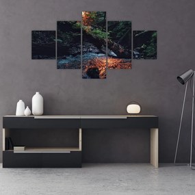 Obraz górskiej rzeki (125x70 cm)