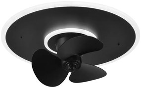 Lampa sufitowa LED w kolorze matowej czerni Nybro – Trio