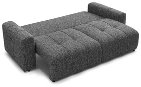 Ciemnoszara rozkładana/ze schowkiem sofa 248 cm Arsene – Bobochic Paris