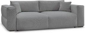 Szara rozkładana sofa ze schowkiem 265 cm Ezechiel – Bobochic Paris