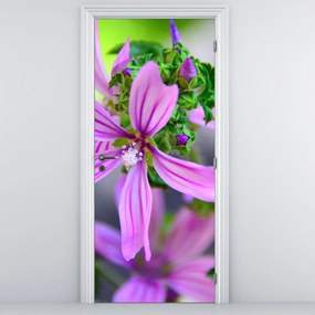 Fototapeta na drzwi - Szczegółowy obraz kwiatu (95x205cm)