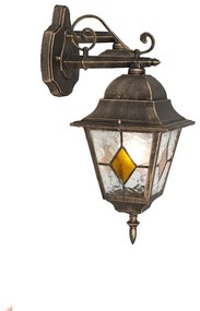 Zewnetrzna Inteligentna vintage lampa ścienna zewnętrzna brązowa w tym Wifi A60 - Antigua Rustykalny / Vintage Oswietlenie zewnetrzne