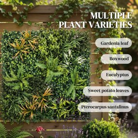 Outsunny pokrycie roślinne, ekranowanie, płot z liści, kratka, żywopłoty, liście, żywe rośliny | Aosom PL