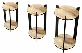 Stojak na kwiaty Flower Desk Round – dąb