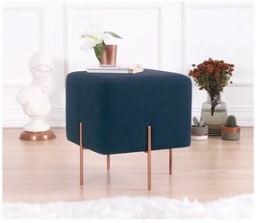 Ciemnoniebieski puf Copper – Artie