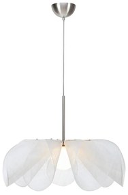 Biała lampa wisząca ze szklanym kloszem ø 75 cm Styrka – Markslöjd
