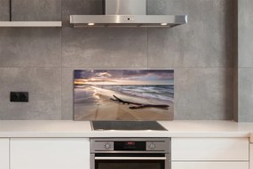 Panel szklany do Kuchni Zachód Słońca na Gdańskiej Plaży
