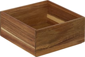 Kwadratowy drewniany organizer TIDY SMART, 15 x 15 x 7 cm