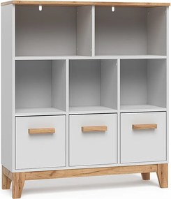 Półka dziecięca biały/artystyczny 98.4x32.6x113.4 malia