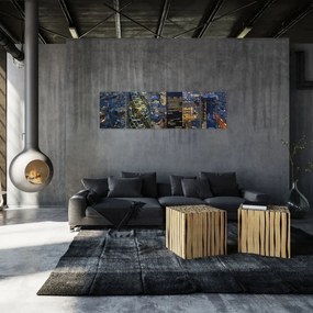 Obraz - Wieczorna panorama Londynu (170x50 cm)