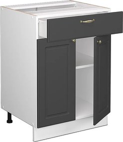 Szafka dolna do kuchni antracytowo-złoty 60x60x82 fame-line