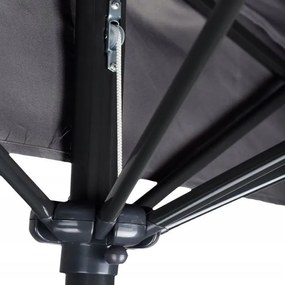 Parasol ogrodowy boczny UM016 - składany, przyścienny, szary