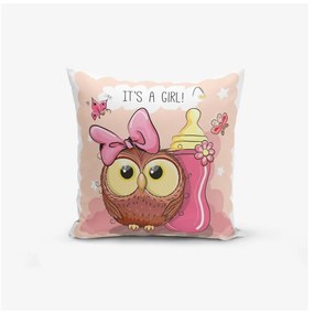 Dziecięca poszewka na poduszkę 43x43 cm Girl Owl – Mila Home