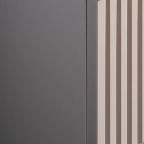 Szafka 2-drzwiowa Nova 80 cm z białą umywalką Beyond, kaszmir mat/dąb coast evoke