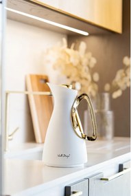 Termos w biało-złotym kolorze 1 l Alessia – Vialli Design