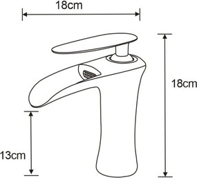 Mexen Lyra bateria umywalkowa, czarna/złota - 745300-75