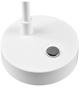 Biała lampa stołowa LED ze ściemniaczem (wys. 28 cm) Lenny – Trio