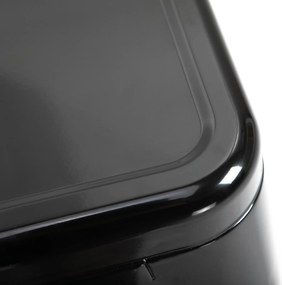 HOMCOM Zestaw 4 Stołków Barowych z Metalu, Do Użytku Wewnętrznego i Zewnętrznego, Składana Konstrukcja, Czarny