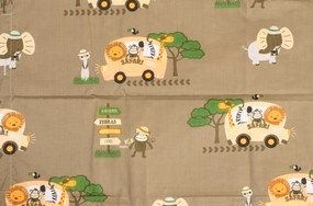 PrzytulneMieszkanie.pl PrzytulneMieszkanie.pl Pościel dziecięca SAFARI TOURS brązowa