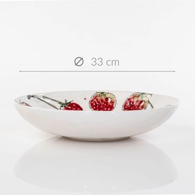 Miska w truskawki STRAWBERRY, Ø 34 cm