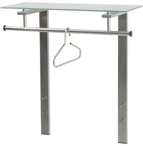 Metalowy wieszak ścienny w kolorze srebra z półką Dutch – Spinder Design
