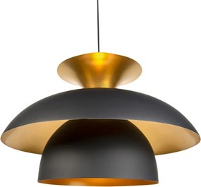 Inteligentna lampa wisząca czarna ze złotem w tym WiFi G95 - Titus