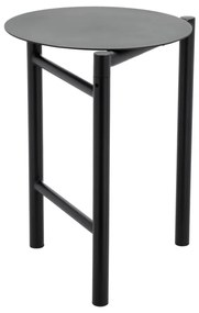 Czarny metalowy stołek Disc – Zone