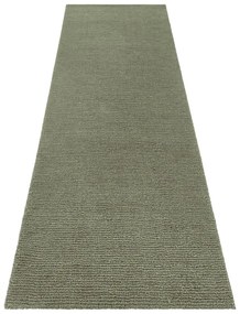 Ciemnozielony chodnik Mint Rugs Supersoft, 80x250 cm