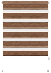 Brązowa roleta dzień i noc 57x150 cm Zebra Natur – Gardinia