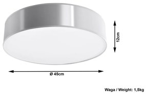 Szara lampa sufitowa Nice Lamps Atis Ceiling 45