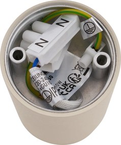 Zestaw 4 nowoczesnych beżowych reflektorów natynkowych GU10 50mm okrągłych - Tuba