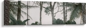Obraz - dżungla w porannej mgle (170x50 cm)