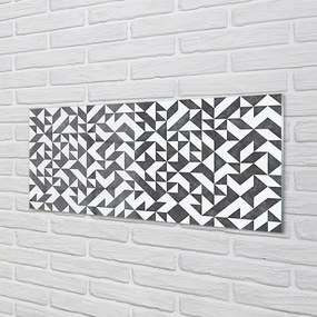 Panel szklany do Kuchni Abstrakcyjne Wielokąty