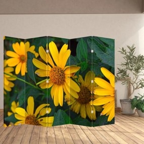 Parawan - Żółte kwiaty (210x170 cm)