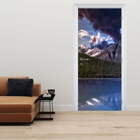 Fototapeta na drzwi - Jezioro i góry (95x205cm)